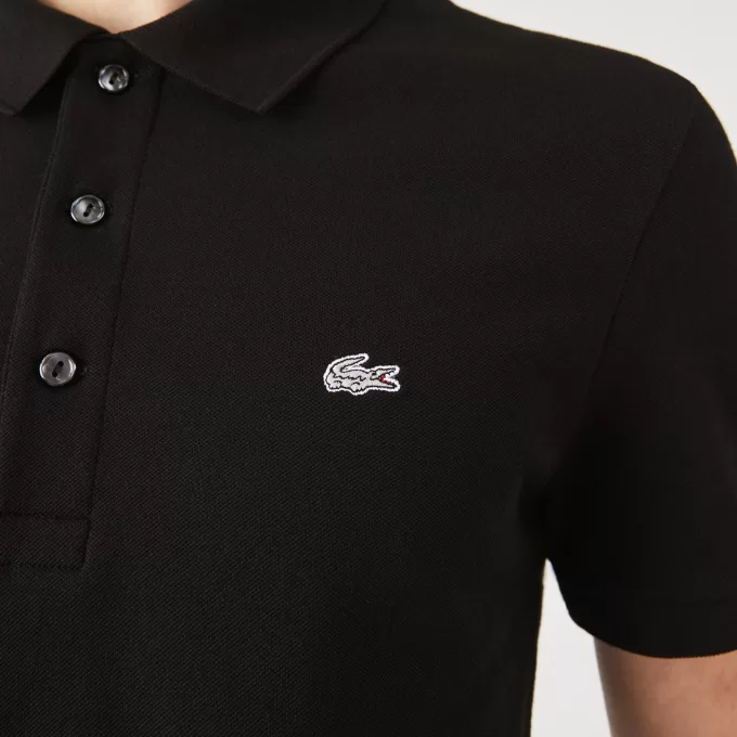 Slim fit Stretch Bomuld Piqué Grå Crocodile Polo Shirt