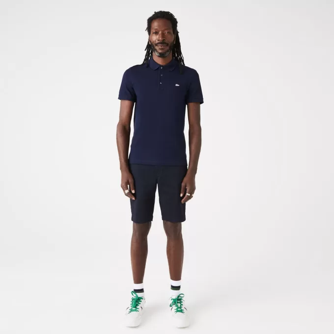 Slim fit Stretch Bomuld Piqué Grå Crocodile Polo Shirt
