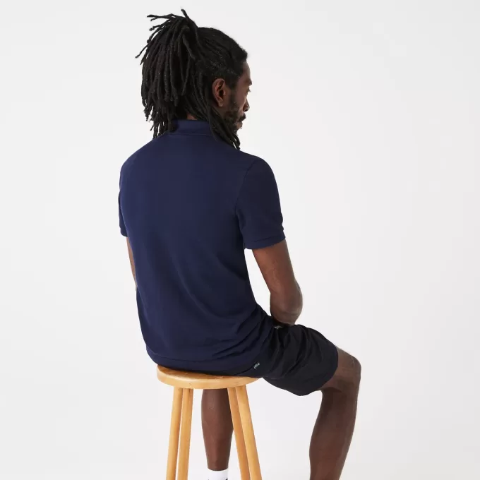 Slim fit Stretch Bomuld Piqué Grå Crocodile Polo Shirt