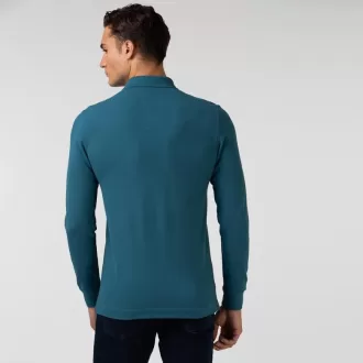 Smart Paris langærmet stretch bomulds poloshirt