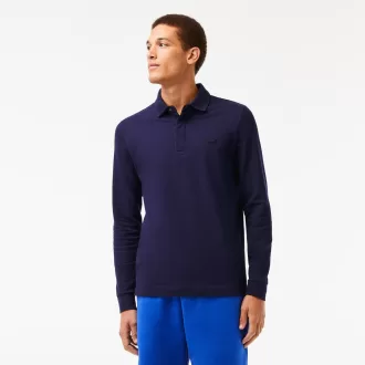 Smart Paris langærmet stretch bomulds poloshirt