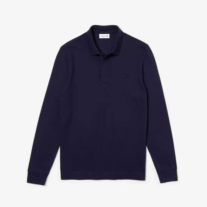 Smart Paris langærmet stretch bomulds poloshirt