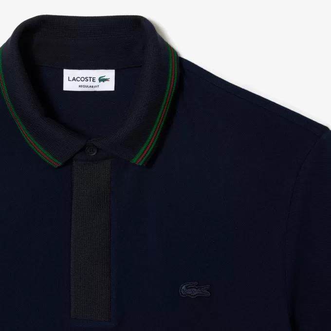 Smart Paris poloshirt med regulær pasform i kontrasthals