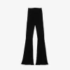Sømløse ribstrikkede, udskårne leggings