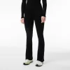 Sømløse ribstrikkede, udskårne leggings