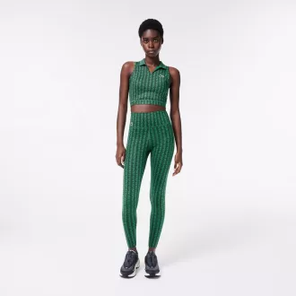 Sport-leggings med monogramtryk