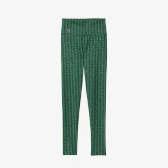 Sport-leggings med monogramtryk