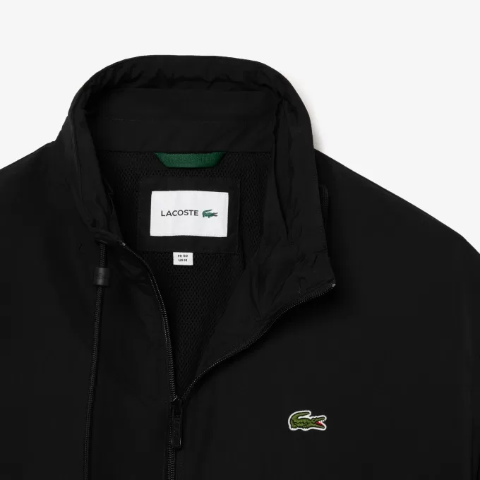 Sportsuitjakke med aftagelig hætte