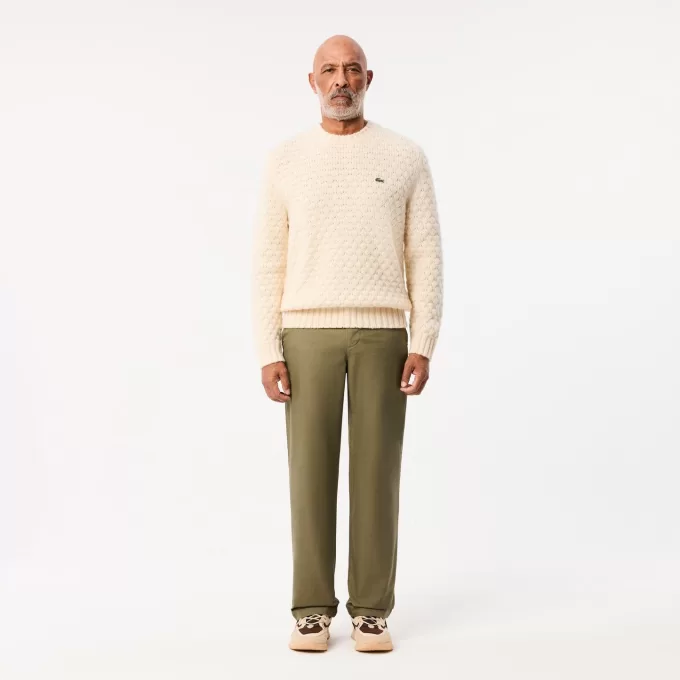 Straight Fit bomuldstwillbukser