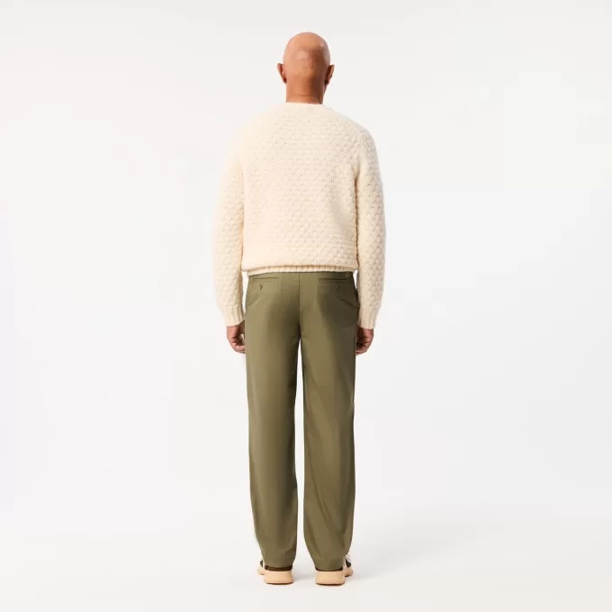 Straight Fit bomuldstwillbukser
