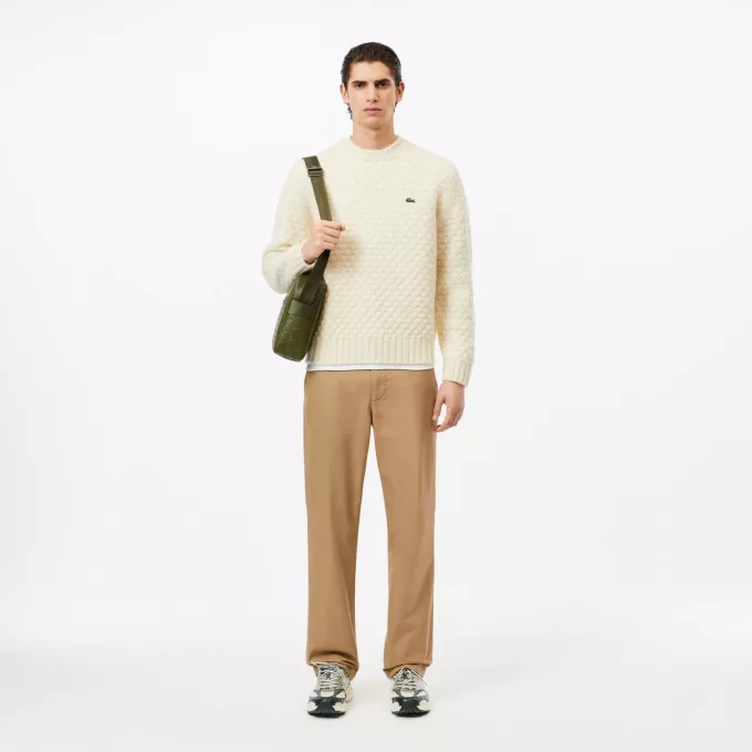 Straight Fit bomuldstwillbukser