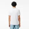 Stretch T-shirt med piqué stribet krave