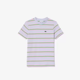 Stribet T-shirt i bomuld