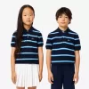 Stribet piqué poloshirt