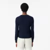 Sweater med V-hals i bomuld