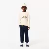 Sweatshirt med rund hals med tryk
