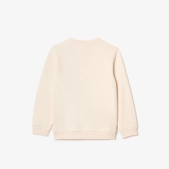 Sweatshirt med rund hals med tryk