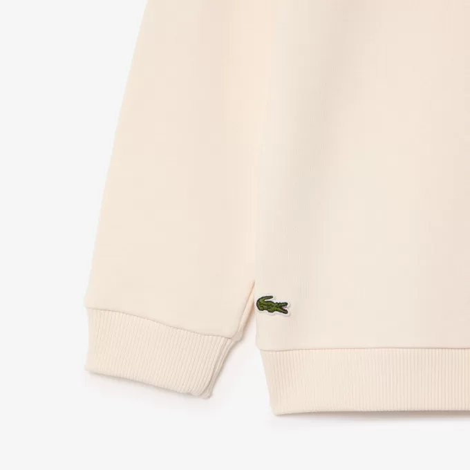 Sweatshirt med rund hals med tryk