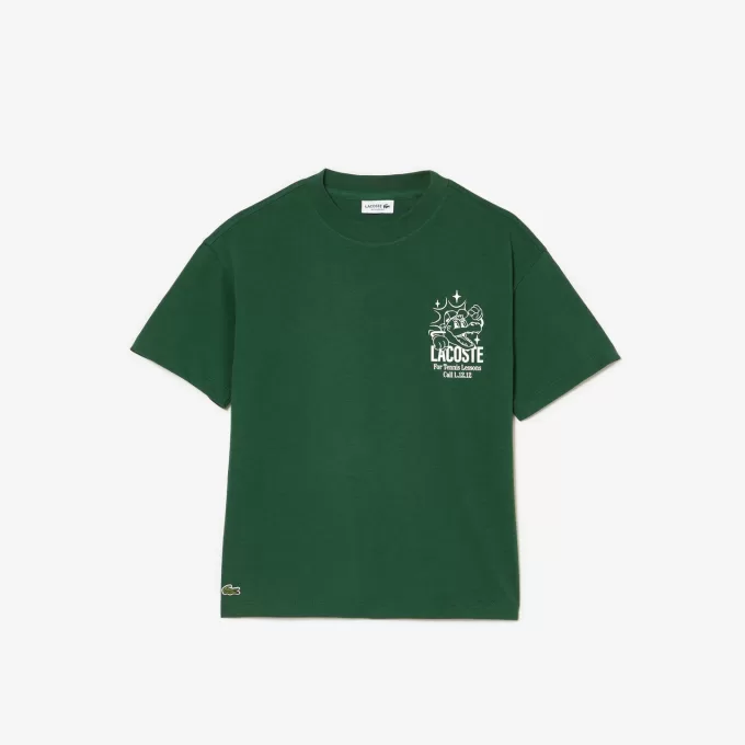 T-shirt af mærket bomuldsjersey