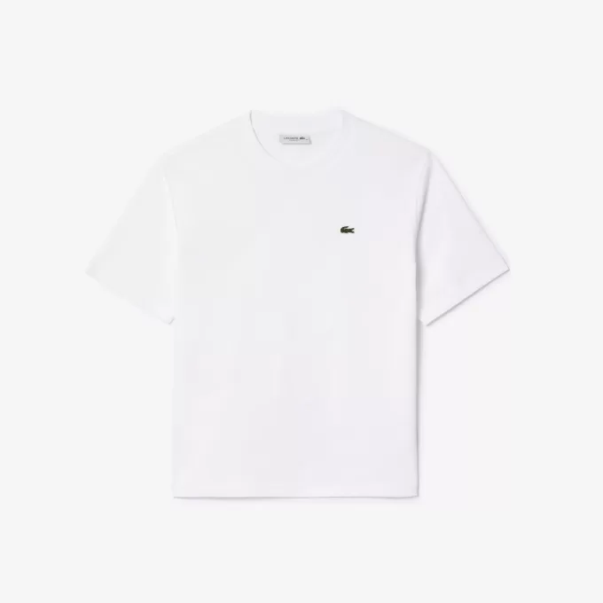 T-shirt i blød bomuld med afslappet pasform
