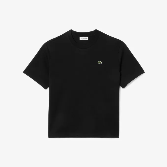 T-shirt i blød bomuld med afslappet pasform