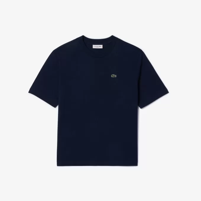 T-shirt i blød bomuld med afslappet pasform