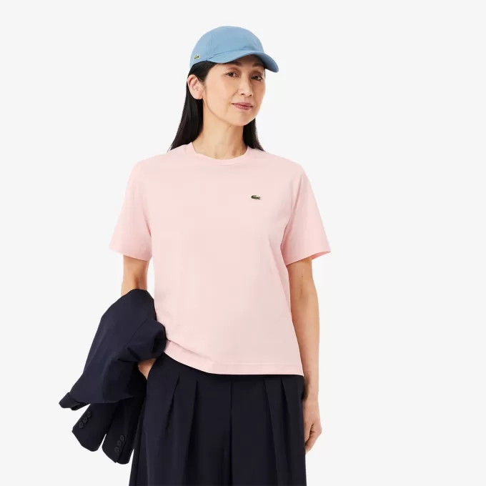 T-shirt i blød bomuld med afslappet pasform