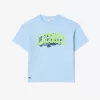 T-shirt i bomuld med krokodilletryk