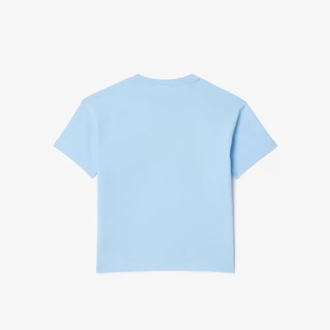 T-shirt i bomuld med krokodilletryk