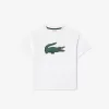 T-shirt i bomuld med krokodilletryk
