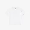 T-shirt i bomuld med krokodilletryk