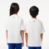 T-shirt i bomuld med krokodilletryk