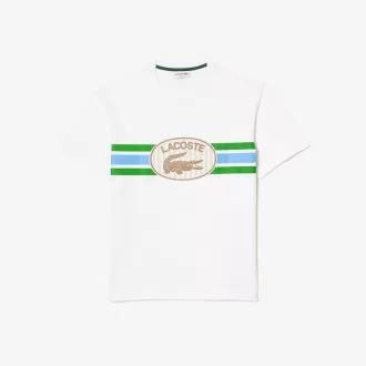 T-shirt i bomuld med monogramtryk