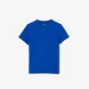 T-shirt i bomuld med signaturtryk
