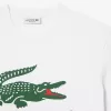 T-shirt i bomuld med signaturtryk