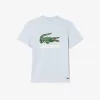 T-shirt i bomuld med signaturtryk