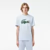T-shirt i bomuld med signaturtryk