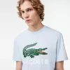 T-shirt i bomuld med signaturtryk