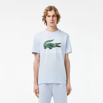 T-shirt i bomuld med signaturtryk