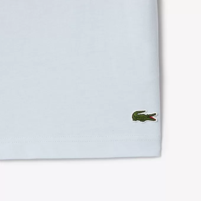 T-shirt i bomuld med signaturtryk