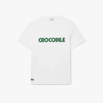 T-shirt i bomuld med tryk
