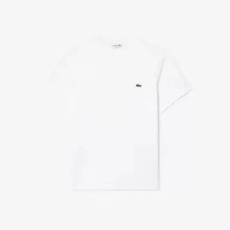 T-shirt i bomuld med v-hals
