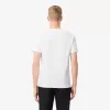 T-shirt i bomuld med v-hals