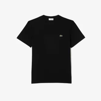 T-shirt i bomuld med v-hals