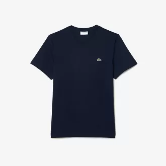 T-shirt i bomuld med v-hals