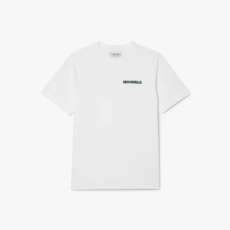 T-shirt i broderet bomuld