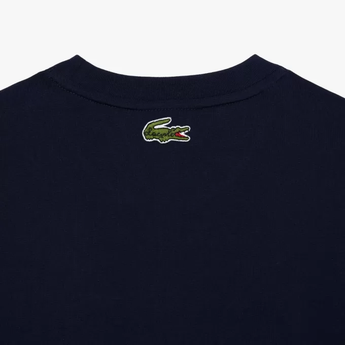 T-shirt i broderet bomuld