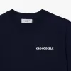 T-shirt i broderet bomuld