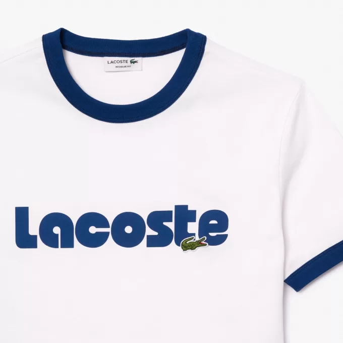 T-shirt med kontrasttryk