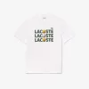 T-shirt med kraftig bomuldstryk